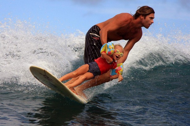 Surfing with your kids is an amazing, rewarding experience