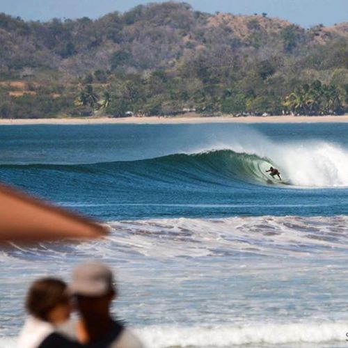 WRSC Instructor Ariel with the best view in Tamarindo Photo - Shaka Media