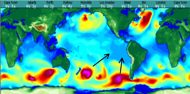 Current situation in the South Pacific looking goooood. #purpleblobs