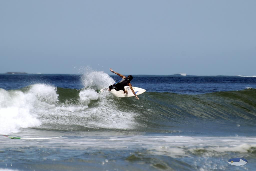 Read more about the article Sometimes we gotta go…  WRSC employees go big on the waves out front