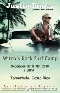 Read more about the article Justin James Plays Live Show at Witch’s Rock Surf Camp