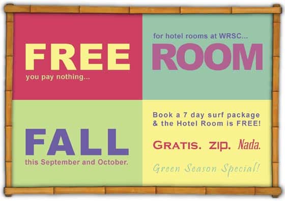 Read more about the article FREE ROOMS this FALL—First come, first SURF