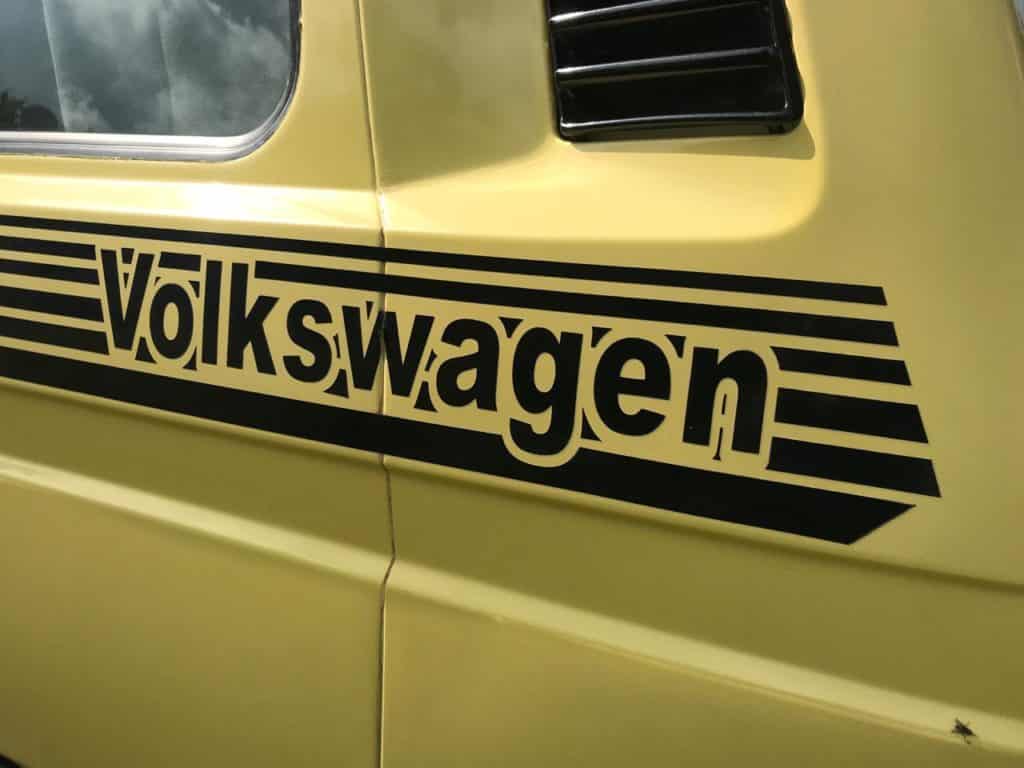Volkswagen van original side decals