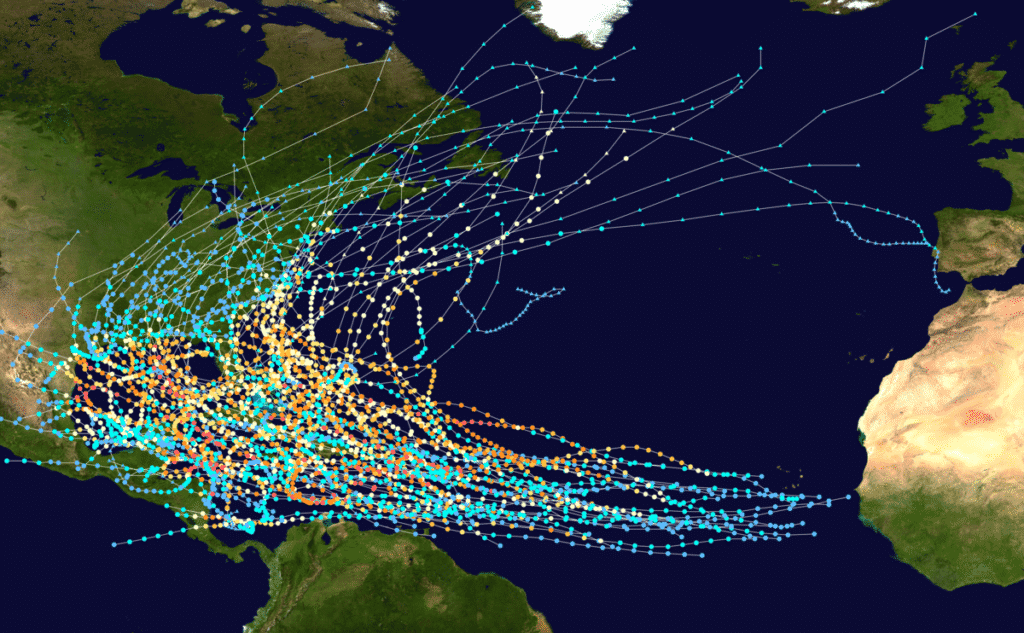 hurricanes in the Atlantic